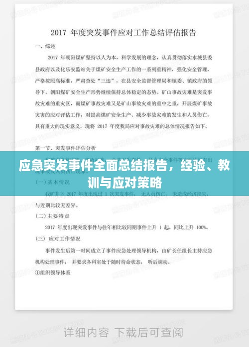应急突发事件全面总结报告，经验、教训与应对策略