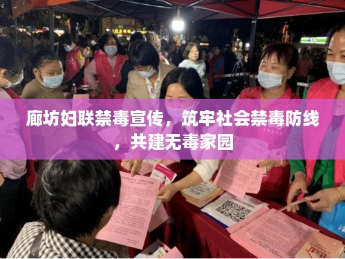 廊坊妇联禁毒宣传，筑牢社会禁毒防线，共建无毒家园